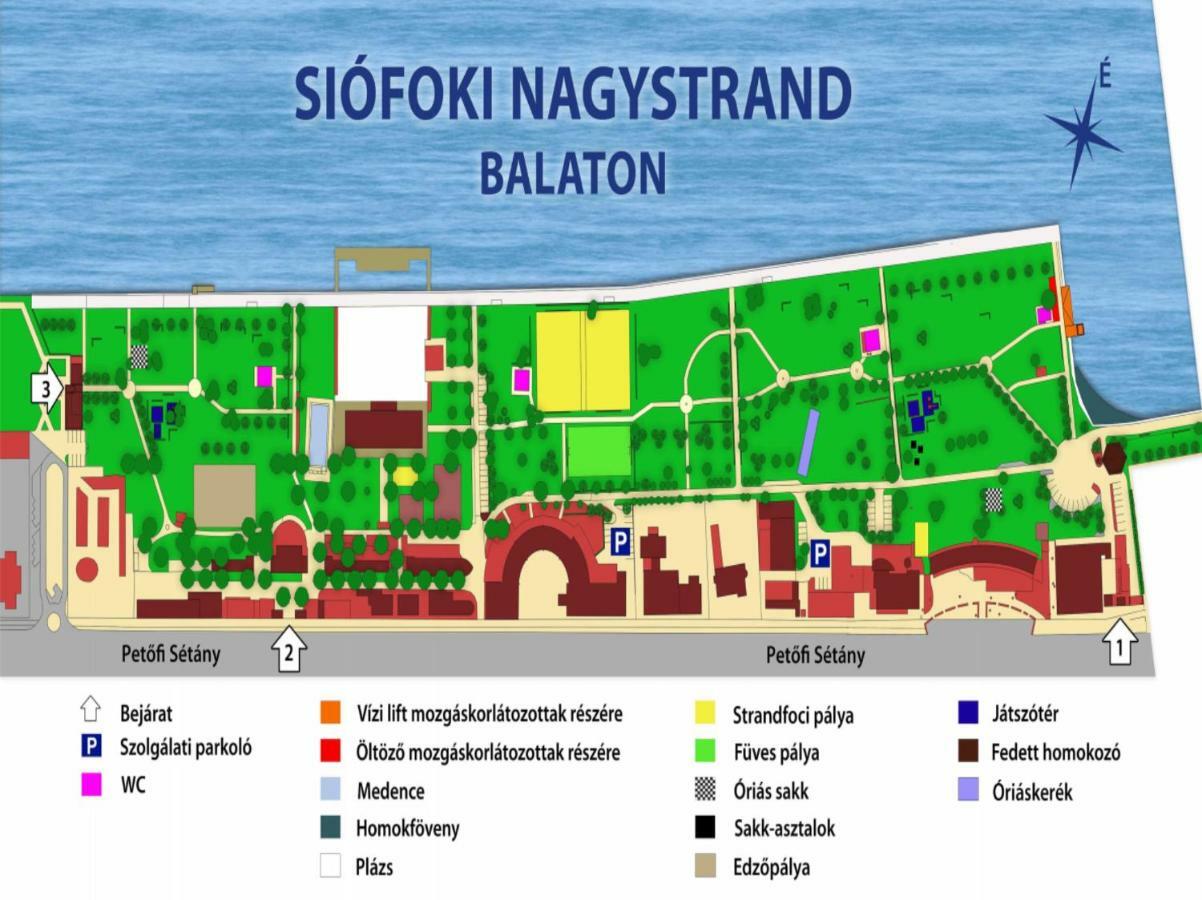 Riviera Wellness Apartman Siófok Exteriör bild
